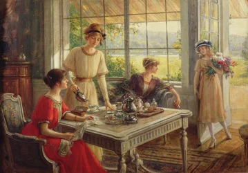 Donne che prendono il tè